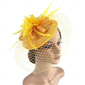 baratos Fascinators-Headdress Feathers Fedora Hat Wedding Evening Party Tea Party Horse Race Cocktail Vintage Cute With Feather Headpiece Headwear
