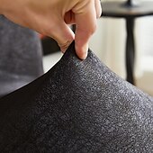 abordables Funda para silla de comedor-1/2/6 fundas elásticas para sillas de comedor y fundas antideslizantes impermeables de moda para sillas de comedor fundas simples de cuero artificial adecuadas para la decoración del hogar hotel