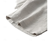 billiga Herrarnas Elite Shorts-herrshorts i 100 % linne enfärgad knälång utomhus casual daglig semester etnisk stil denim blå ljus khaki oelastisk