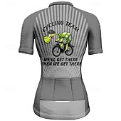 cheap Women&#039;s Jerseys-Women&#039;s Cycling Jersey Graphic Stripes Short Sleeve Bike Tee Tshirt Jersey with 3 Rear Pockets Mountain Bike MTB Quick Dry Anatomic Design Wicking Breathable Sports Pink Blue Orange Clothing Apparel