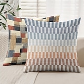 baratos Fronhas de Almofadas de Decoração-Capa de Almofadas Decorativas Geométricas 1PC Capa de Almofada Quadrada Macia para Sofá de Quarto Sala de Estar
