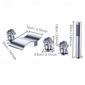 halpa Ammehanat-Ammehana - Moderni nykyaikainen Galvanoitu Roomalainen kylpyamme Messinkiventtiili Bath Shower Mixer Taps