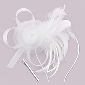 baratos Chapéus e Fascinators-chapéus fascinators com penas para mulheres chapéus kentucky derby chapéu de igreja para festa do chá com faixa de cabeça e clipe