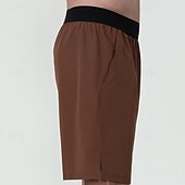 preiswerte Laufshorts-Herren Laufshorts Sommer Außen Normale Passform Atmungsaktiv Schnelltrocknend Shorts Elastischer Bund Schwarz Hellgrau Laufen Jagd Klettern S M L XL XXL
