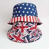 baratos Acessórios-250º Aniversário EUA Fantasia de Carnaval 2026 Chapéus Bandeira dos EUA Casual Adulto Homens Mulheres Semiquincentenário Baile de Máscaras Dia da Independência Casual Festival Vestir-se