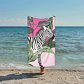 preiswerte Strandtuch-Sets-bedrucktes Strandtuch, leichte, schnelltrocknende, sandfreie Stranddecke, ideal für Reisen, Pool und den Einsatz im Freien