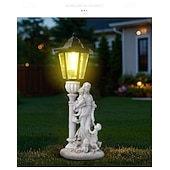 preiswerte Landschaftslichter-1 pc led outdoor landschaft lichter engel umarmung buch mutter und kind harz anhänger lampe hof garten rasen pfad park landschaft lampe dekorative lampe