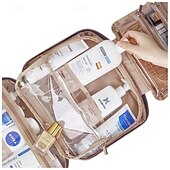 Χαμηλού Κόστους αποθήκευση αποσκευών και ταξιδιού-γυναικεία τσάντα περιποίησης ταξιδιού  &amp; άνδρες, αδιάβροχη τσάντα μακιγιάζ με κρεμαστό γάντζο και πολλαπλές τσέπες, τσάντες καλλυντικών για γυναίκες, είδη πρώτης ανάγκης για ταξίδια,