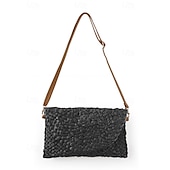 olcso Keresztpántos táskák-női szőtt szalmából készült crossbody táska - boho nyári kuplung állítható vállpánttal strandruhákhoz, üdülőruhákhoz és hétköznapi viseletekhez