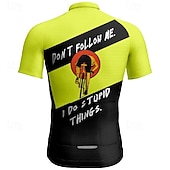 billige Herretrøyer-Herre Sykkeltrøyer Kortermet Sykkel T-skjorte Jersey med 3 baklommer Fjellsykling Pustende Hurtigtørkende Anatomisk design Vidje Rød Mørkegrå Oransje Grafisk sport Klær