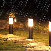 halpa Pathway Lights &amp; Lanterns-2kpl polkuvalot aurinko ulkopuutarhavalot ruostumattomasta teräksestä vedenpitävä led nurmikkovalo huvila takapihan katuvalaistus sisäpihan maiseman koristelu lamppu