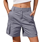 economico Pantaloni e pantaloncini-Per donna Shorts da corsa Shorts Cargo Shorts da escursionismo Esterno Vestibilità regolare Asciugatura Rapida Pantaloncini Elastico in vita Grigio scuro Nero Caccia Arrampicata Corsa S M L XL XXL