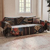 cheap Sofa Blanket-Boho Printed Sofa Cover, Thick Universal Sofa Blanket, Soft and Stylish Sofa Protector – Perfect for Year-Round Use and Home Décor