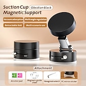 cheap Car Holder-Magnetic Car Phone Mount Foldable No Adhesive Aluminum Alloy Multi Functional Dashboard Desktop
