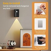 billige Solnedgangsprojektorlampe-moderne enkle vegglamper led bevegelsessensor nattlys 3 farger dimbar usb oppladbar veggmaleri spotlight stue gang innflyttingsgave 1/2 stk