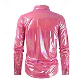 levne Topy-Retro 80. léta Tričko Disko Lesklý latexový patent Kov Pánské předvečer Všech svatých Karneval Pride Parade Měsíc hrdosti Dospělí Tričko Léto