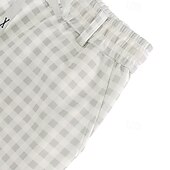 preiswerte Lose-Herren Anzughose Hose Freizeithose Kordelzug Elastischer Bund Gerader Schnitt Einfach Komfort Weich Volle Länge Outdoor Geschäft Täglich Mode Streetwear Hellkaki Weiß