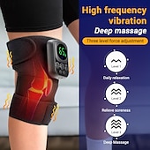 baratos Massajadores de Corpo-Protetor de Joelho Elétrico com Aquecimento Auto EMS e Controle Remoto Sem Fio para Fisioterapia do Joelho
