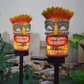 お買い得  ランドスケープライト-1個のLED屋外ソーラー景観ライト、ワイルドマントーテムグラウンドプラグインランプ、中庭、庭、芝生、ヴィラ、中庭の景観