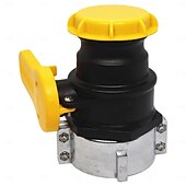 Недорогие Системы полива и орошения-75 мм адаптер для контейнера IBC, клапан для контейнера IBC, адаптер для крупной резьбы для резервуара IBC, шаровой клапан с крышкой, контейнер NPT DN50