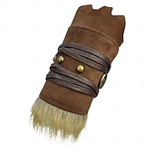 halpa Lisävarusteet ja enemmän-Retro / vintage Keskiaika Renessanssi Ranneke Soturi Viikinki Naamiaispuku Miesten Viikinki Halloween Karnevaali Juhla Suoritus LARP Aikuisten 1 rannetuki / JOS TARVITSET PARIN, TILAA 2 Käsivartijat