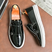 voordelige Hereninstappers &amp; loafers-Witte instappers met monniksband voor heren – elegante casual schoenen voor op kantoor, evenementen en zakelijke casuals