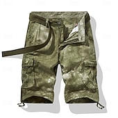 preiswerte Klassiker-Herren Cargo-Shorts Outdoor Shorts Camping-Shorts Shorts Freizeitshorts Mehrere Taschen Gerader Schnitt Batik Tarnung Feuchtigkeitsableitend tragbar Knielang Outdoor Lässig Täglich Mode Klassicher