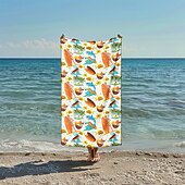 cheap Beach Towel Sets-Printed Beach Towel, Lightweight Quick-Dry Sand-Free Beach Blanket, Ideal for Travel, Pool, and Outdoor Use