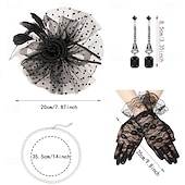 cheap Accessories and More-1920s The Great Gatsby Flapper Headband Bead Bracelet Earrings The Great Gatsby Retro Sparkling Glitter Crystal / Rhinestone Women&#039;s Carnival Valentine&#039;s Day Masquerade Party Evening Wear Masquerade
