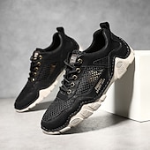 preiswerte Outdoor-Sandalen-Braune Mesh-Sport-Sneaker für Herren – leistungsstarke Sportschuhe zum Laufen, Wandern und für die Freizeit