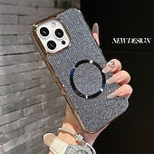 economico Cover per iPhone-telefono Custodia Per Apple AirTag iPhone 16 Pro Max Plus iPhone 15 14 Pro Max Plus iPhone 13 12 Pro Max Copertura Posteriore Custodia ad adsorbimento magnetico Magnetico Supporta la Ricarica