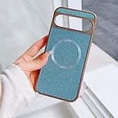 זול תיק טלפון אחר-טלפון מגן עבור גוגל Pixel 9 Pro Pixel 9 Pro XL Pixel 8 Pro Pixel 8 פיקסל 9 כיסוי אחורי מארז ספיחה מגנטי מגנטי תמיכה בטעינה אלחוטית עמיד בזעזועים צבע הדרגתי תבנית גאומטרית PC עור PU