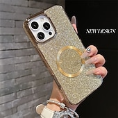 economico Cover per iPhone-telefono Custodia Per Apple AirTag iPhone 16 Pro Max Plus iPhone 15 14 Pro Max Plus iPhone 13 12 Pro Max Copertura Posteriore Custodia ad adsorbimento magnetico Magnetico Supporta la Ricarica