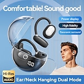 economico Cuffie telefoniche e per ufficio-m80 vivavoce telefono guida auricolare clip auricolare bluetooth 5.3 design ergonomico suono surround hifi per fitness palestra allenamento telefono cellulare