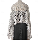 voordelige bruiloft gast wraps-Dames Wikkel Elegante Zon Bescherming Mouwloos Kant Bruiloft Wikkels Met Effen Kleur Voor Bruiloft Zomer
