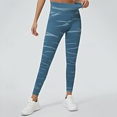cheap Yoga Leggings &amp; Tights-Women&#039;s Yoga Pants Yoga Leggings Elastic Waistband Tummy Control Butt Lift Yoga Gym Workout Pilates Pants Tie Dye Yellow Red Blue Fall Sports Activewear Stretchy Slim