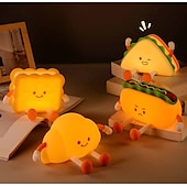abordables 123496-1 veilleuse LED en silicone pour chambre d&#039;enfant, motif hamburger, intensité variable, série thé de l&#039;après-midi