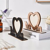 economico I regali-Decorazione in legno per la festa della mamma, regalo per la mamma, ornamento a forma di cuore con la lettera della mamma per il tavolo, decorazione moderna per la casa come regalo per la festa della