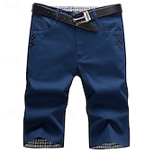 cheap Work Shorts-Men&#039;s Dress Shorts Work Shorts Golf Shorts Pocket Plain Comfort Breathable Knee Length Outdoor Business Sports Casual Black Wine