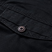 abordables Work Shorts-Men's Cargo Shorts Shorts Summer Shorts Work Shorts Golf Shorts Multi Pocket Button-Down Flap Pocket Plain Comfort Wearable Knee Length Outdoor Sport Daily Fashion Casual Black Yellow