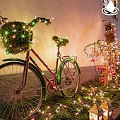 economico Striscie luci ad energia solare-Stringa di luci solari per esterni, lucine ad energia solare con 8 modalità di decorazione impermeabile luci in filo di rame per alberi da cortile, festa di nozze di Natale