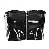 abordables Hauts-Rétro Vintage Années 1980 Haut tube Disco Latex brillant verni Métallique Arc-en-ciel Déguisement Femmes Halloween Carnaval Défilé de la Fierté Mois des Fiertés Adultes Corset Été