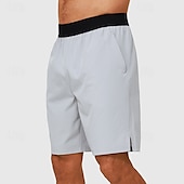 preiswerte Laufshorts-Herren Laufshorts Sommer Außen Normale Passform Atmungsaktiv Schnelltrocknend Shorts Elastischer Bund Schwarz Hellgrau Laufen Jagd Klettern S M L XL XXL