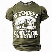abordables T-shirts amusants pour hommes-Homme Argot drôle T-shirt Manche Courte T-shirt Impression 3D Col ras du cou Chemise Mode Quotidien Occasionnel Rue Occasionnel Quotidien Rouge Bleu Vert Été Printemps Toutes saisons Vêtement Tenue S