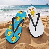 billiga Semester Sandaler-flip flops med anktryck för män – rolig och avslappnad stil för strandpromenader, sommarfester utomhus och slappa vid poolen