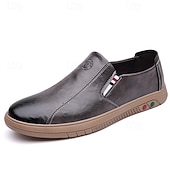 preiswerte Slipper Schuhe-Herren Slipper aus Kunstleder – stylische Freizeitschuhe für Business, Büro und Alltag