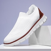 abordables Chaussures sans lacets &amp; mocassins-Baskets en tricot à enfiler pour homme – Chaussures de marche décontractées, légères et respirantes, idéales pour les voyages d&#039;été et le quotidien