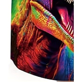 preiswerte Jungen 3D Tiere-Jungen 3D Dinosaurier T-Shirt &amp; Shorts Set Kurzarm Sommer Frühling Sport Mode Täglich Kinder 4-12 Jahre Rundhalsausschnitt Outdoor Urlaub Sport Figurbetonter Schnitt