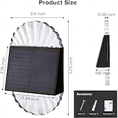 cheap Outdoor Wall Lights-2/4 Pcs Solar Fence Wall Lights Outdoor Waterproof  Gaeden Lights for Yard Deck Garden Patio Lighting Decoration