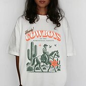 billiga Stolthet-Regnbåge Brokeback Mountain Cowboy HBTQ T-shirt Pride skjortor stolthet Grafisk Till Par Herr Dam Vuxna Maskerad Varmstämpling Prideparad Pride månad